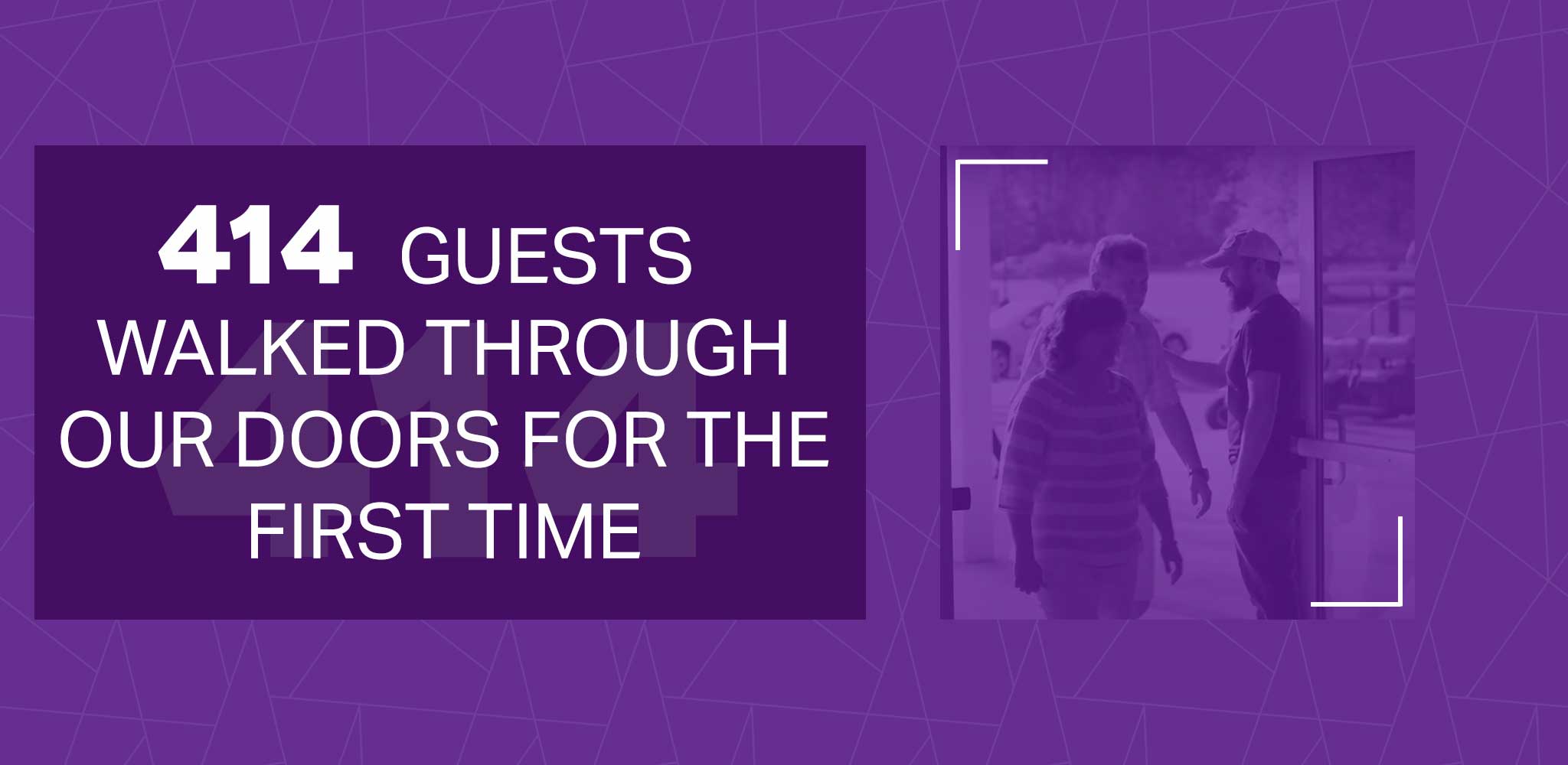 414 guests walked through our doors for the first time in 2025.