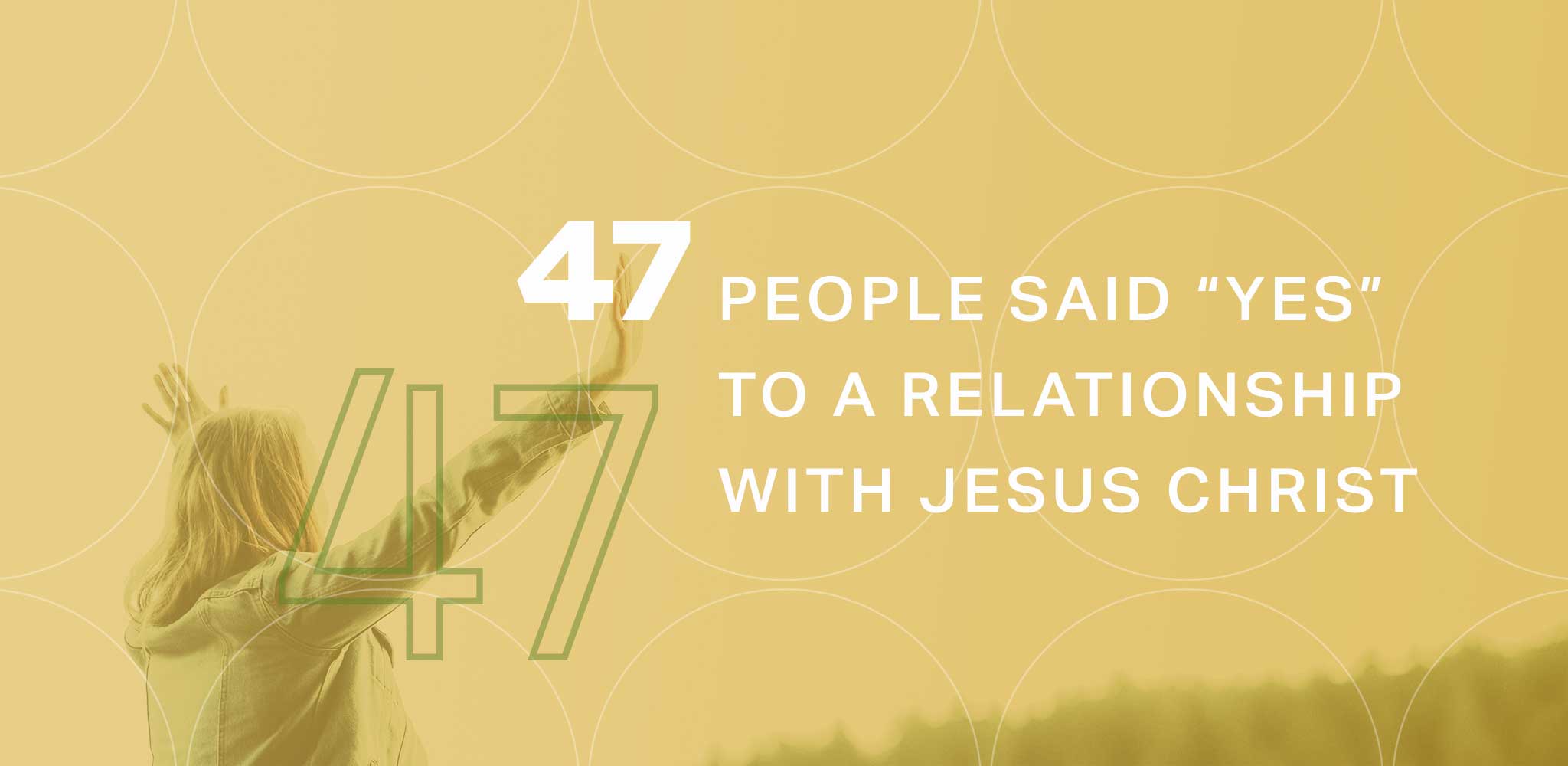 47 people accepted Christ as Savior in 2025.