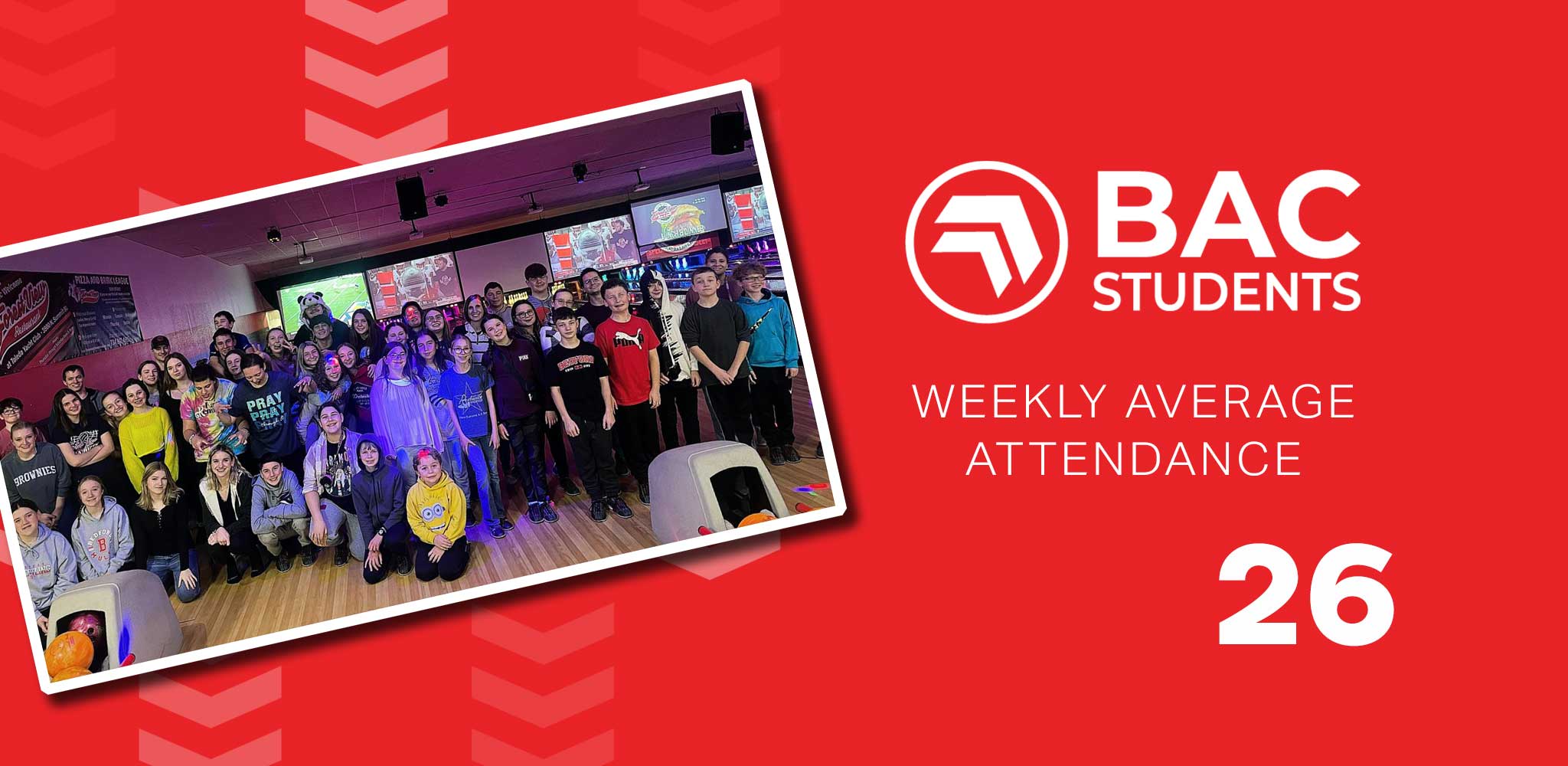 BAC Students average attendance was 26 students.